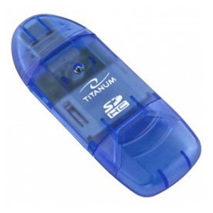 TITANUM TA101B card reader Blue USB 2.0
