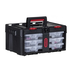 Toolbox KETER Stack'N'Roll (17210831 /253380) with 3 organizers Black