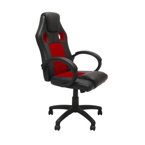 Topeshop FOTEL ENZO CZER-CZAR office /computer chair Padded seat Padded backrest
