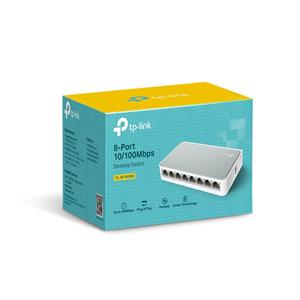 TP-Link TL-SF1008D Unmanaged Fast Ethernet (10/100) White 4