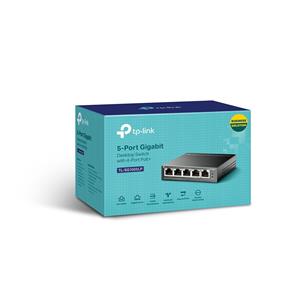 TP-Link TL-SG1005LP network switch Unmanaged Gigabit Ethernet (10/100/1000) Power over Ethernet (PoE) Black 4