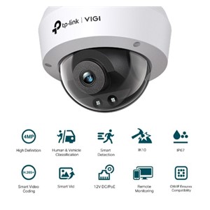 TP-LINK VIGI 4MP IR Dome Network Camera (up to 2560 × 1440 H.265+ 30fps)
