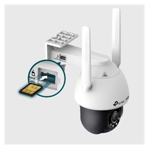 TP-LINK VIGI 4MP Outdoor Full-Color 4G /LTE Pan Tilt Network Camera (up to 2560X1440 H.265+ 30fps)