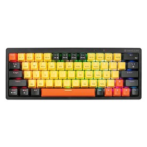 Tracer EVO2 keyboard Gaming USB + RF Wireless + Bluetooth QWERTY English Black, Orange, Yellow