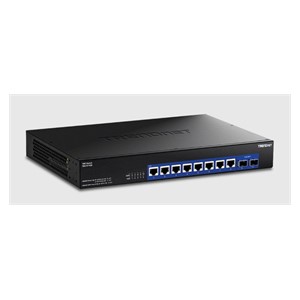 Trendnet TEG-S7102 network switch Unmanaged 10G Ethernet (100 /1000 /10000) Desktop Black