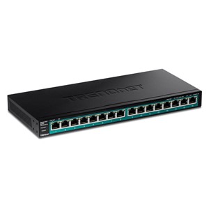 Trendnet TPE-TG161H network switch Gigabit Ethernet (10 /100 /1000) Power over Ethernet (PoE) Black