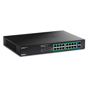 Trendnet TPE-TG182ES network switch Managed Gigabit Ethernet (10 /100 /1000) Power over Ethernet (PoE) Black