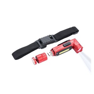 TROIKA ECO KNICKLICHT Red Hand flashlight + Headband flashlight COB LED