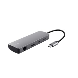 Trust 25672 interface hub USB Type-C Grey
