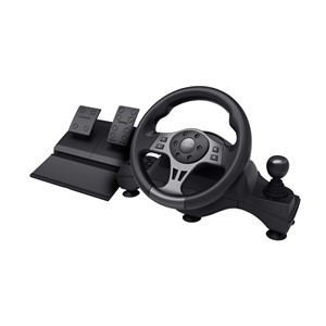 Trust GXT 289 Movi Black USB Steering wheel + Pedals Nintendo Switch, PlayStation 4, Xbox One S, Xbox One X, Xbox Series S, Xbox Series X