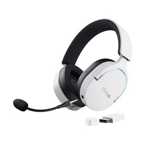 Trust GXT 491W FAYZO Headset Wired & Wireless Head-band Gaming USB Type-C Bluetooth Black, White