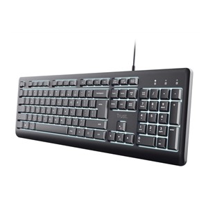 Trust Primo Beleuchtete keyboard Home /Office USB QWERTY US English Black