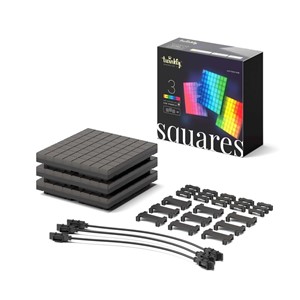 Twinkly Squares Extension Kit Smart lighting kit Black Wi-Fi /Bluetooth