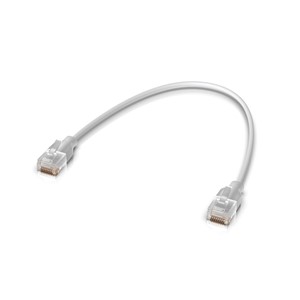 Ubiquiti UACC-Cable-Patch-EL-0.3M-W networking cable Translucent, White Cat6