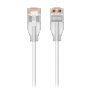 Ubiquiti UACC-Cable-Patch-EL-3M-W networking cable Translucent, White Cat6