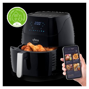 Ufesa 5L digital air fryer with WiFi Phantom black