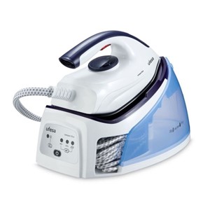 Ufesa PL2450 Compact ironing station, blue and white