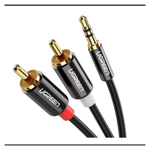 Ugreen 3.5 mm male to 2RCA male audio cable 2M - 10584