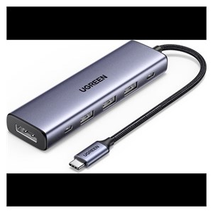 Ugreen 5-v-1 USB-C Hub (100 W PD, 4K@60Hz Displayport)