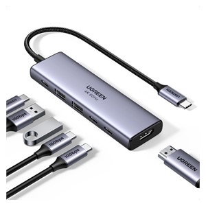 Ugreen 6-in-1 docking station with 100W PD USB-C input