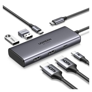 Ugreen 6-in-1 USB-C docking station with 100W PD input