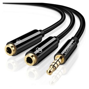 Ugreen adapter 3.5mm (M) to 2x 3.5mm (F - headphones + microphone) - polybag