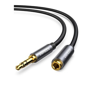UGREEN Aux extension 3.5 mm extension for headphones, compatible with headphones, computers, mobile phones