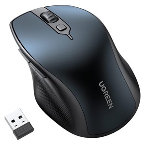 UGREEN Bluetooth 5.0 and 2.4 GHz wireless mouse with USB receiver and 5 buttons for MacBook, PC, desktop