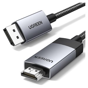 UGREEN DisplayPort to HDMI Cable 4K@60Hz HDR Active DP 1.2 to HDMI 2.0, 2M