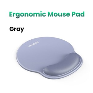 Ugreen ergonomic mouse pad with wrist rest - gray blue