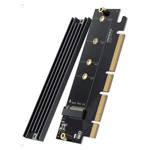 Ugreen M.2 PCIe NVME M-Key to PCIe 4.0 x16 adapter with heatsink - box