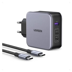 Ugreen Nexode 3-port 140W USB-C charger with PD 3.1 GaN and included USB-C 240W charging cable