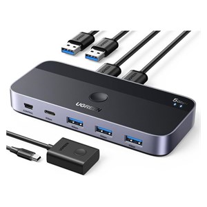 UGREEN USB 3.0 switch for 2 computers sharing USB C &amp; A devices