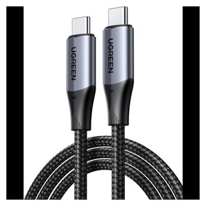 UGREEN USB-C 3.1 Gen2 10Gbps cable 240W, audio+video, 1m (black)