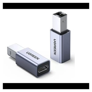 Ugreen USB-C female to USB-B adapter - silver 1pc