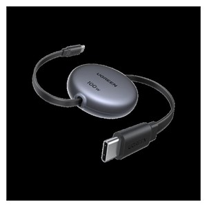 Ugreen USB-C to USB-C retractable charging cable 100W, 1M