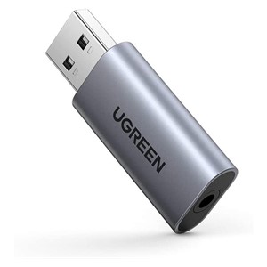 UGREEN USB external sound card from USB to 3.5mm audio - box