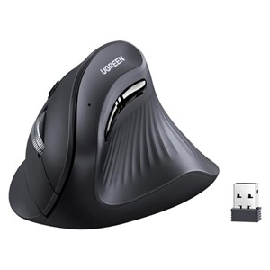 Ugreen wireless ergonomic vertical mouse with Bluetooth and Wi-Fi connectivity