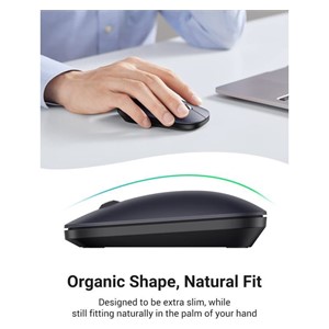 Ugreen wireless silent, slim and lightweight mouse 2.4GHz, 400DPI black - box