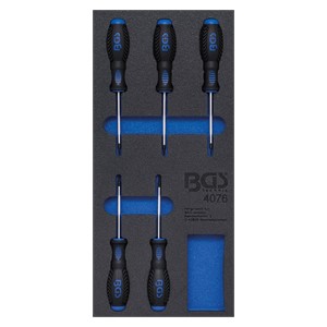 BGS Uložak za radionička kolica 1 /3: odvijač T-profila (za Torx) | 5-dijelni