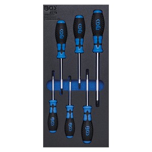 BGS Uložak za radionička kolica 1 /3: odvijač T-profila (za Torx) | 6-dijelni