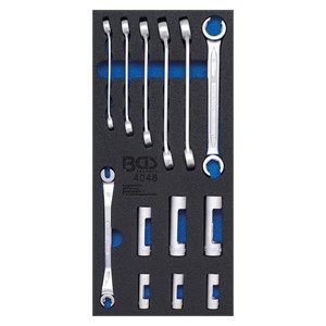 Uložak za radionička kolica 1 /3: otvoreni okasti ključevi i specijalni umetci za utične ključeve (10 mm (3 /8)) | 13-dijelni