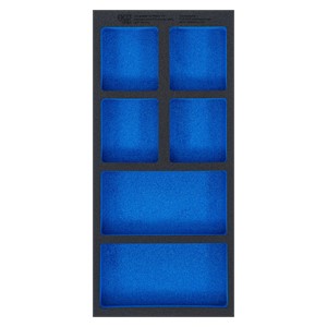 BGS Uložak za radionička kolica 1 /3, prazan: 6 police | 408 x 189 x 32 mm