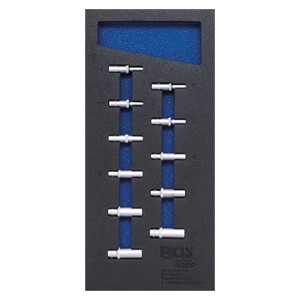 BGS Uložak za radionička kolica 1 /3: šesterokutni umetci za utične ključeve | šesterokutni | duboki | 11-dijelni