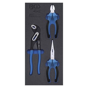 BGS Uložak za radionička kolica 1 /3: set kliješta | 3-dijelni