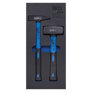 BGS Uložak za radionička kolica 1 /3: set kovačkih i bravarskih čekića | 2-dijelni