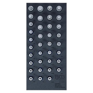 BGS Uložak za radionička kolica 1 /3: set umetaka za bitove | razni profili | 36-dijelni