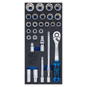 BGS Uložak za radionička kolica 1 /3: set umetnih ključeva | inčni | 27-dijelni