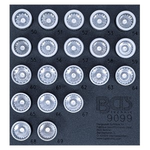 BGS Uložak za radionička kolica 1 /6: set alata za demontažu naplataka za Porsche i VW Touareg | 20-dijelni