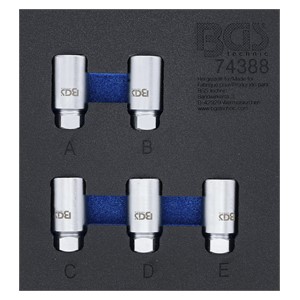 BGS Uložak za radionička kolica 1 /6: set alata za demontažu naplataka za Tesla | 5-dijelni